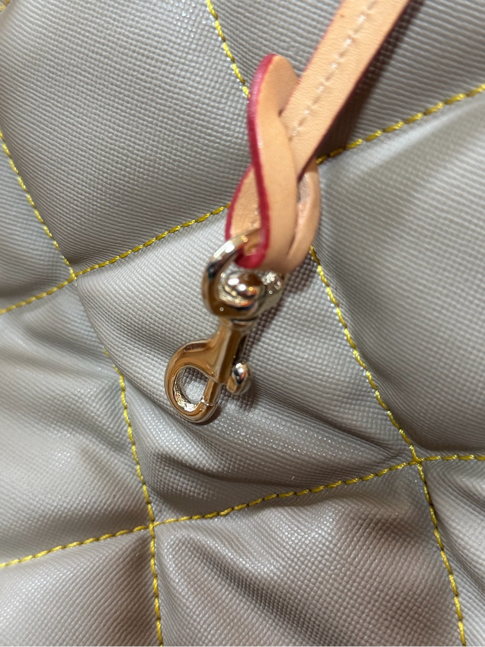 Dooney & Bourke Quilted Nylon Satchel with Leather Trim - Picture 10 of 11